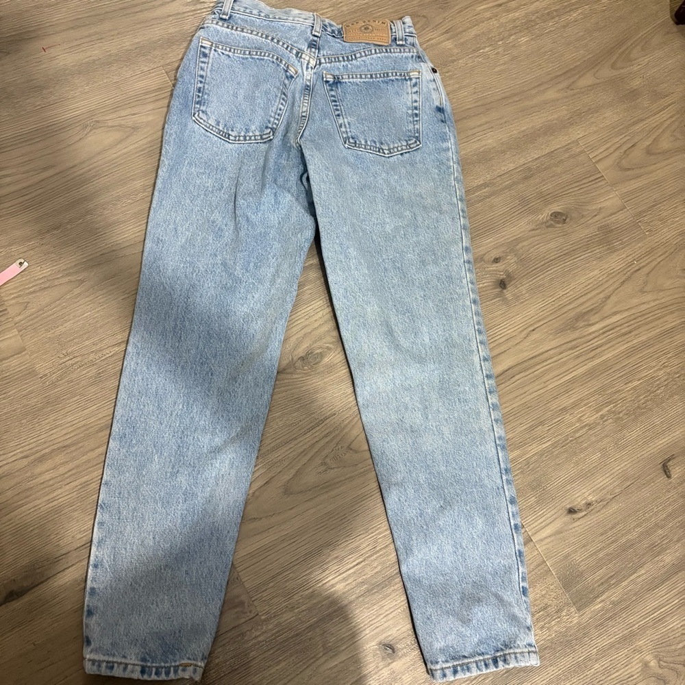 Vtg 80’s Gap Denim Slim Fit High Rise Jeans Sz 4 Ankle Light Wash 90s Retro - Picture 10 of 11